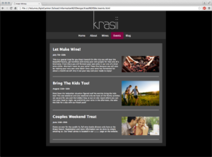 Krasii Winery - Events Page
